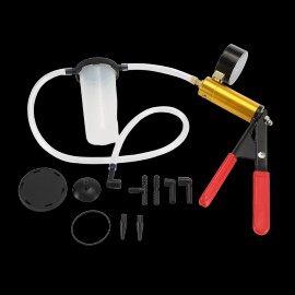 Gearzaar Hand Held Vacuum Pressure Pump Tester Set Brake Fluid Bleeder Bleeding Kit & Box