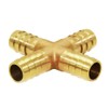 Joywayus 1/4"(6mm) ID Hose Barb 4 Way Union Fitting Pipe