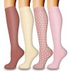 Laite Hebe 4 Pairs Compression Socks Men Women Support Running