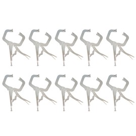 mitoharet 11 Inch C-Clamp Locking Pliers Set with Swivel Pad Vise Jaws for Craftsmen Home Workshop Welding Vise Tools（10-Pack）
