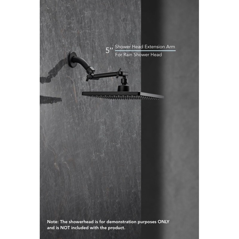 5 Inch Adjustable Shower Head Extension Arm With Locking Set