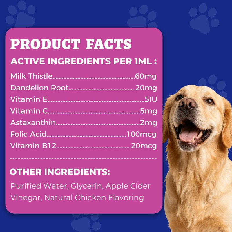 Wellix 120ml Milk Thistle for Cats & Dogs, Advanced Formula