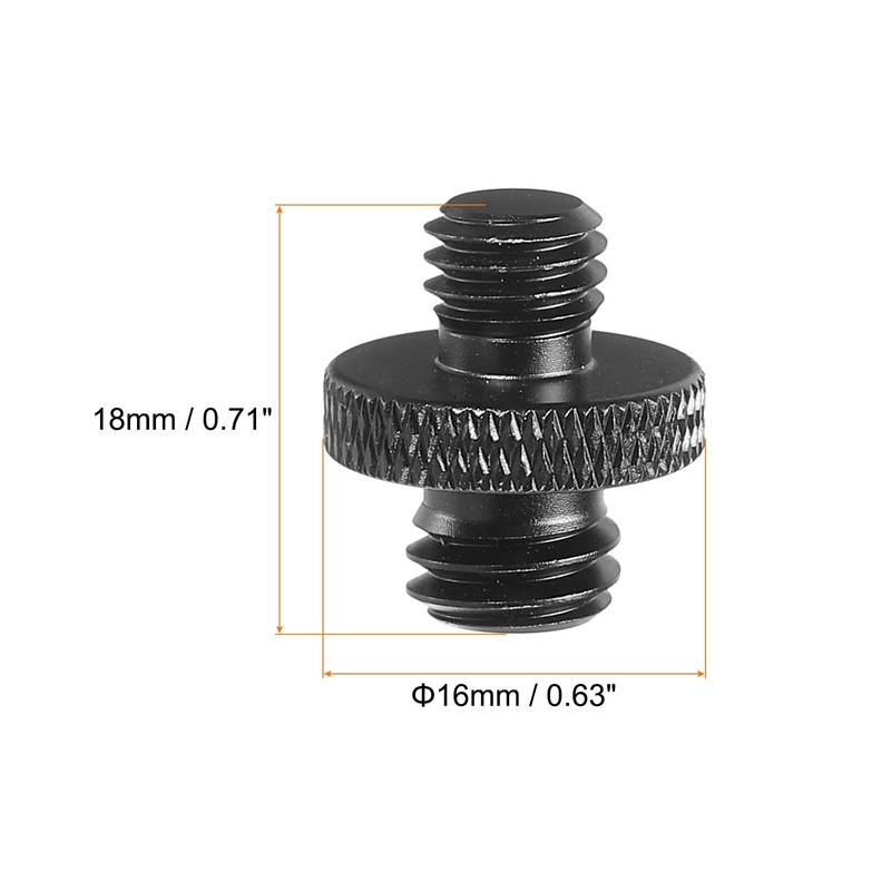 PATIKIL Microphone Stand Adapter, M8 Male to 3/8 Male Thread