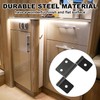 Screw Man Three Leaf Non-Mortised Hinge Bifold Door Hinges Bifold