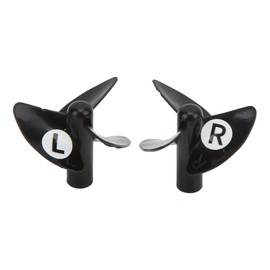 Dilwe RC Boat Propeller Blade, Pack of 2 Plastic Propeller Blade Positive Negative Boat Propeller RC Fishing Boat Accessories