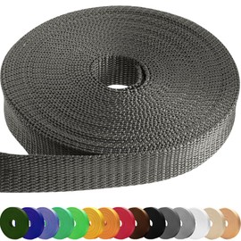 TECEUM 1.5 Inch Webbing – Charcoal – 10 Yards – 1.5” Webbing for Climbing Outdoors Indoors Crafting DIY nw