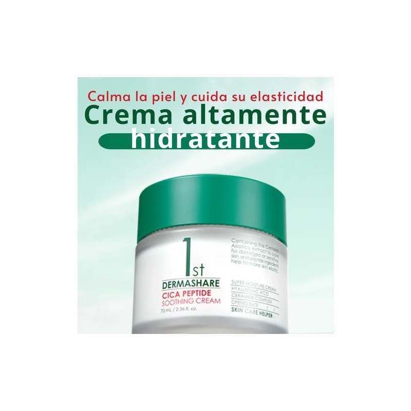 Crema Calmante Coreana Dermashare Con Cica Y Petidos 70 Ml