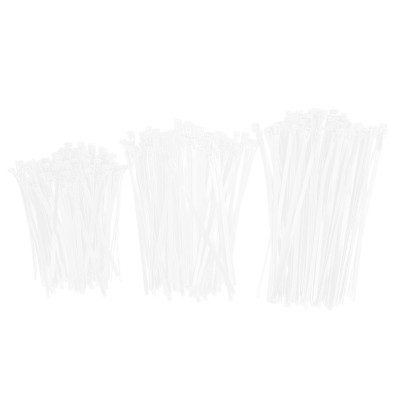 300PCS Cable Ties Multi Size Long Zip Ties for Home