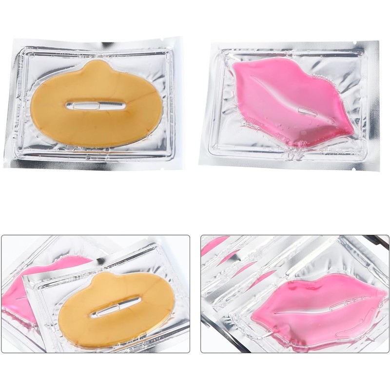 Mascarilla Labial de Colágeno 20 Piezas, Cuidado Diario para Labios