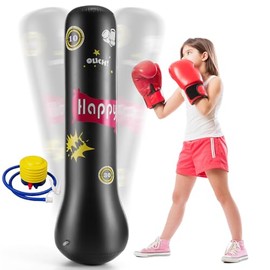 Whubefy Inflatable Punching Bag for Bounce House Waterslide for Kids 3-12 Outdoor & Indoor