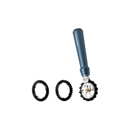 MARCATO Pastawheel Dough Cutter, Powder Blue, Anodised Aluminium, 15 x 3 x 3 cm, Precise Cut, Elegant Design