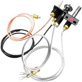 OCHIKI Gas Fireplace Pilot Assembly Fit for Lennox Elite Merit Astria Direct Vent Fireplaces and Stoves, 36" Red and White Thermopile 24" Thermocouple, Replace 69L18 108084-03