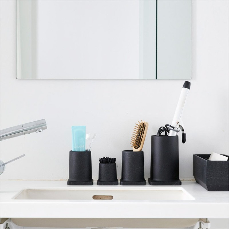 ideaco tsutsu Tool Stand Small Storage Sand Black L (Tutsu