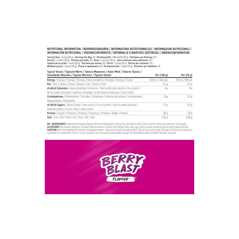 BodyFuel Clear Protein - Beef Protein Isolate - Clear &
