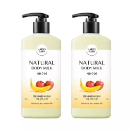 Happy Bath 해피바스 정말 촉촉한 바디밀크 400ml 2개 Happy Bath Really Moisturizing Body Milk 400ml 2ea