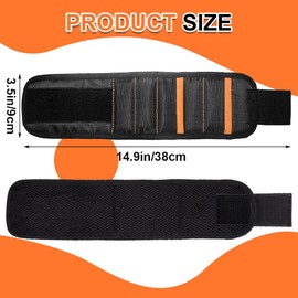 Senbos Magnetic Wristband with 15 Strong Magnets for Holding Screws Nails Drill Bits Bolts Tools - Best Armband Tool for Men, DIY Handyman, Father/Dad, Husband, Boyfriend