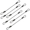 6-Pack Stainless Steel Wire Rope Lanyard Cable Tether Safety Strap