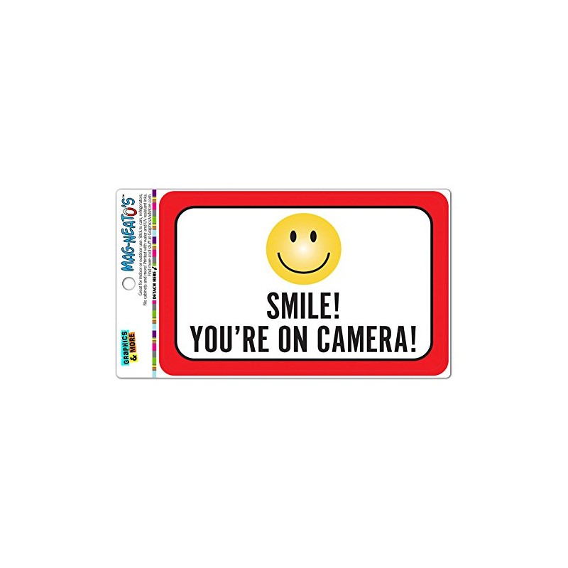 Smile You're On Camera MAG-NEATO'S(TM) Vinyl Magnet Sign