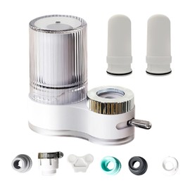 CLSSLVVBN Flowpure Tap Water Purifier 7 Stage Water Filtration System Filters Substances Incl Chlorine ABS Flows Pure Tap Filter, A