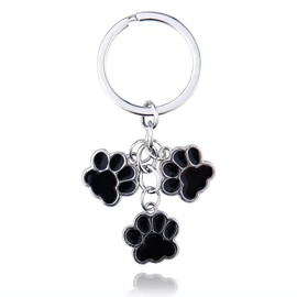 Black Cat Dog Paw Keychain for Women Men Pet Cat Dog Memorial Gifts for Loss of Dog Cat Sympathy Gift for Loss of Pet Dog Claw Keychain for Bag Backpack Accessories for Dog Cat Lovers Gift Ideas