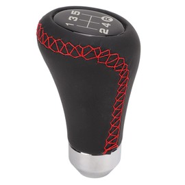 Pomo de Palanca de Cambios de 5 Velocidades ABS de Cuero Artificial Cabeza de Palanca de Cambios Universal