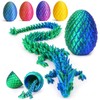 Dragon Egg Fidget Toy, 28CM Crystal Dragon with Egg Full