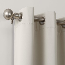 Sun Microsystems Easton Energy Efficient Blackout Curtain, Polyester, Pearl, 40" x 120" Panel