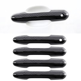 Ruautumn - Protector para manija de puerta de coche sin calcomanía para Toyota RAV4 Accesorios 2025 2024 2023 2022 2021 2020 2019, para Highlander 2020 2021 2022 2023 2024, kit de 4 piezas (grano de