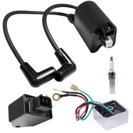 EPIGC108 CDI Ignitor Kit for Ezgo Golf Cart with MCI Egine Module 2004-2008 Includes Parts 72866-G01 Ignition Coil,27739-G01 Voltage Regulator,Spark Plug