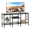 Furologee TV Stand for TVs up to 55 Inch, Entertainment