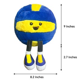 Sports Pillows Volleyball Pillow Cute Volleyball Ball Pillow Plush Volleyball Bedroom Decoration Gift Cute Volleyball Room Decor (11inches)