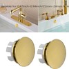 2 Pack Sink Basin Overflow Trim Ring Solid Brass Bathroom