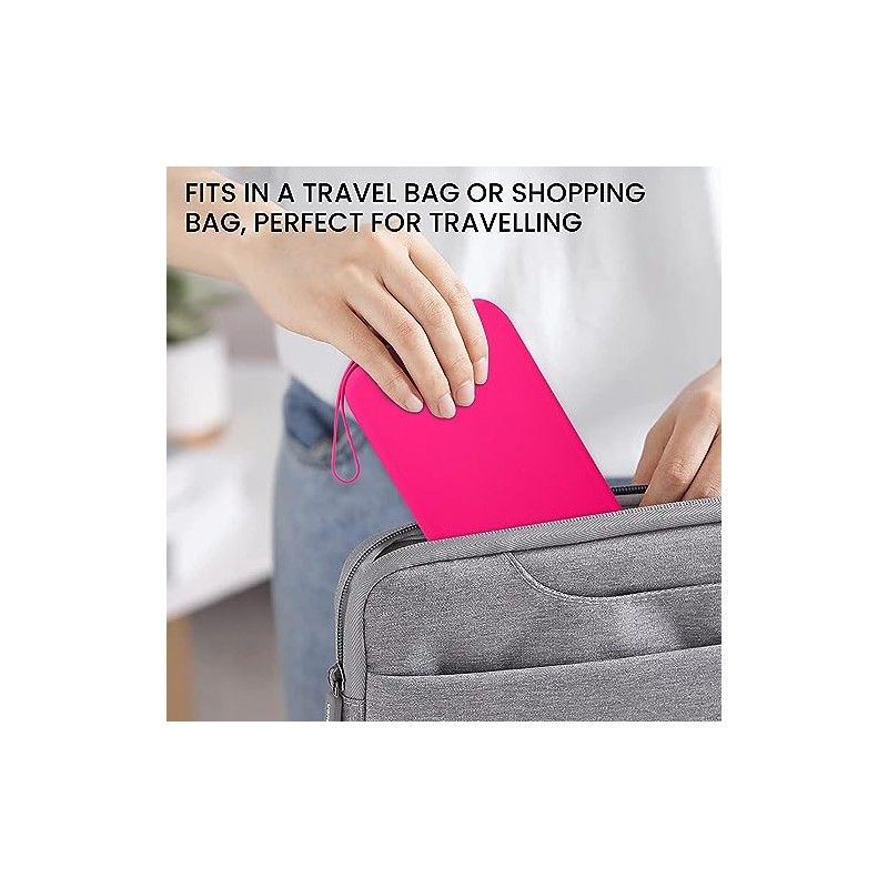 Organizador de brochas de maquillaje de viaje hecho de silicona