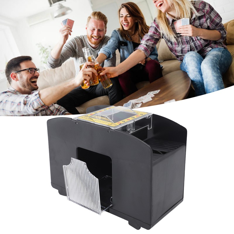 Automatic Card Shuffler 4 Decks of Cards Battery Operated Rapid