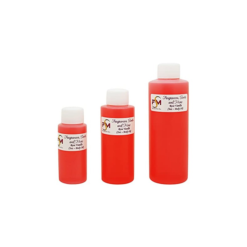 Rose Vanilla Fragrance Oil - 4 Fl Oz Plastic Bottle