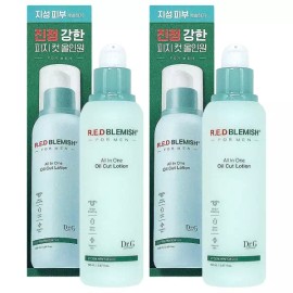 Dr. Jirai 닥터지 레드 블레미쉬 포 맨 올인원 오일 컷 로션 150ml + 150ml 블랙헤드와 유분을 케어 Dr. Jart+ Red Blemish For Men All-In-One Oil Cut Lotion 150ml + 150ml Blackhead and Sebum Care [Four Men All-in-One Oil Cut Lotion 150ml + 150ml]