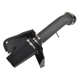 GESEXI 4" Cold Air Intake System + Heat Shield Compatible with 1999-2006 GMC/Chevy V8 4.8L/5.3L/6.0L Silverado 1500/2500/3500 (Black & Black)