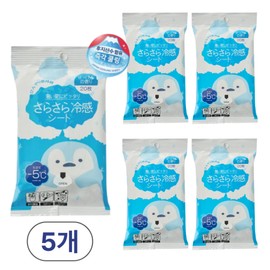 SaraSara Cold Sensitivity Cooling Sheet Tissue Type Soap Scent 20 Sheets, 5 Pieces, 150ml / 사라사라 냉감 쿨링 시트 티슈형 비누향 20매입, 5개, 150ml