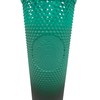 Starbucks Green Gradient Studded Acrylic Tumbler Fall Winter Holiday 2022