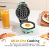 4" Mini Waffle Maker, 6 in 1 Waffle Iron, Waffle