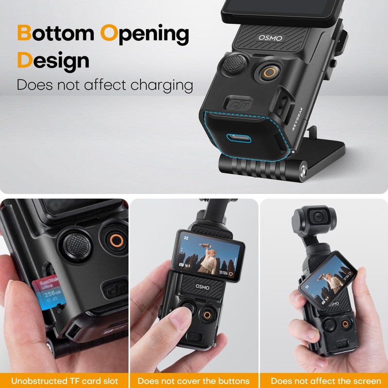REYGEAK Magnetic Holder Stand for DJI Osmo Pocket 3, Pocket3