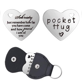 AA Sobriety Gifts Keyring for Daughter Son Recovery Gifts for Friend Sober Inspirational Gift for Sister Brother Proud of You Gifts for Him Her Alcoholics Narcotics Anonymous Gifts Sobriety Coin