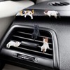 UPIQNG 5 Pcs Mini Cat Figurines Computer Monitor Decor Cute