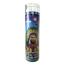 Lucky Indian Spirit (Indio Poderoso) Green Devotional Candle