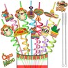 24 Reusable Silly Crazy Straws for Mexican Cinco De Mayo