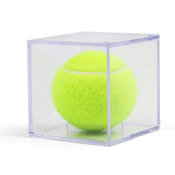 ChalkTalkSPORTS Square Acrylic Display Case | Tennis Ball Holder |