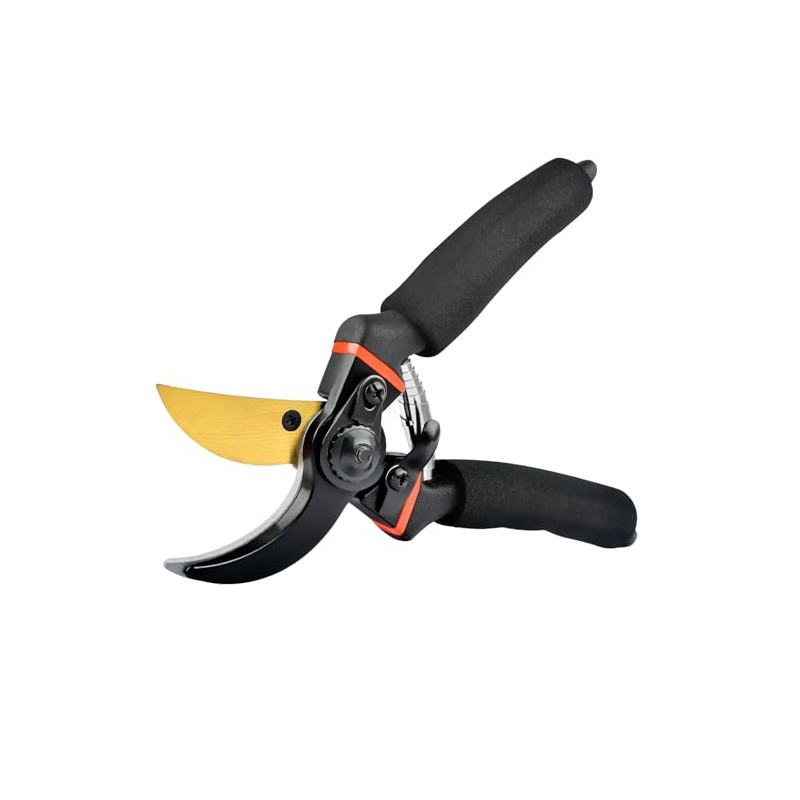 Pruning Shears for Gardening, Ergonomic Handle, Sharp Blades (Black, 3.54''(Blade