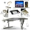 Foldable and Adjustable admireshun Laptop Bed Table with Hidden Drawer,