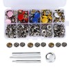 Snap Fastener Kit Metal Press Stud Leather Tich Button Tool