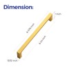 Ravinte 10 Pack Solid 6-1/4 Inch Square Cabinet Handles -